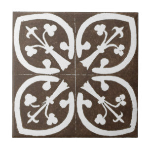 Azulejo De Cerâmica Vintage - Design Preto para Arte Cerâmica Irlande