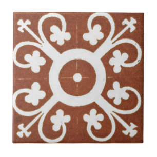 Azulejo De Cerâmica Vintage Design Red Clover