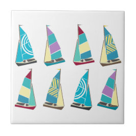 Azulejo De Cerâmica Vintage Dinghies