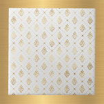 Azulejo De Cerâmica Vintage Dourado Art Deco White<br><div class="desc">Azulejo branco com design de Deco de Arte Ouro.</div>