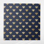 Azulejo De Cerâmica Vintage Dourado Diamond Art Deco Marinho Azul<br><div class="desc">Marinho Azul azulejo com design de Arte com diamante dourado. O código hexadecimal para azul marinho é #202A44.</div>