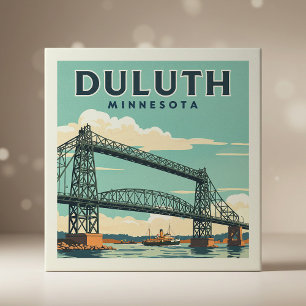 Azulejo De Cerâmica Vintage Duluth Minnesota