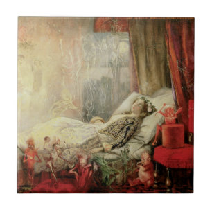 Azulejo De Cerâmica Vintage Fairy Tale, Coisas que Sonham São Feitas d