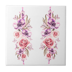 Azulejo De Cerâmica Vintage Floral Cerâmica Azulejo