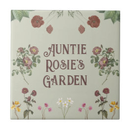 Azulejo De Cerâmica Vintage Floral Custom Display Garden