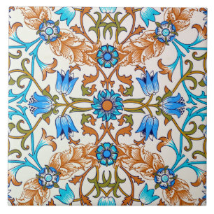 Azulejo De Cerâmica Vintage Floral Pattern, William Morris