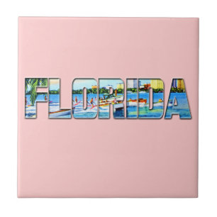 Azulejo De Cerâmica Vintage Florida