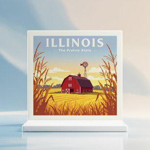 Azulejo De Cerâmica Vintage Illinois