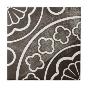 Azulejo De Cerâmica Vintage Irish Cerâmica Art Design Black