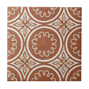 Azulejo De Cerâmica Vintage Irish Cerâmica Art Design Red