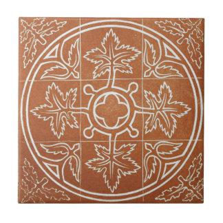 Azulejo De Cerâmica Vintage Irish Cerâmica Art Design Red Folaf