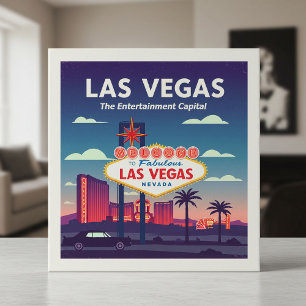 Azulejo De Cerâmica Vintage Las Vegas Nevada