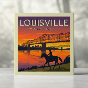 Azulejo De Cerâmica Vintage Louisville Kentucky