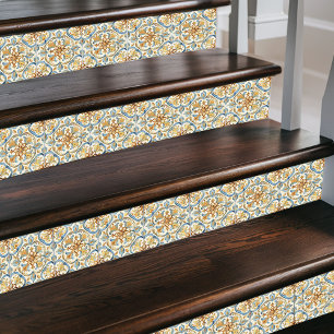 Azulejo De Cerâmica Vintage Marroquino Floral - Cream e Ornamentado Az