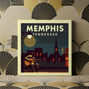 Azulejo De Cerâmica Vintage Memphis Tennessee