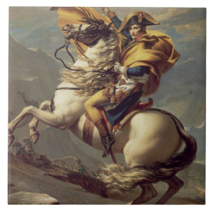 Azulejo De Cerâmica Vintage Napoleon cruzando os Alpes
