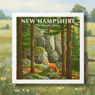 Azulejo De Cerâmica Vintage New Hampshire