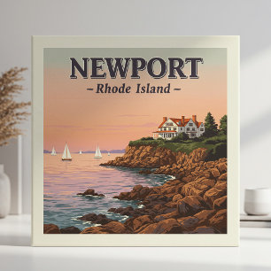 Azulejo De Cerâmica Vintage Newport Rhode Island