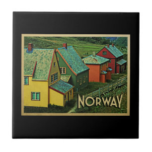 Azulejo De Cerâmica Vintage Noruega