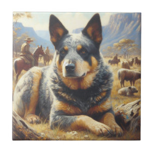 Azulejo De Cerâmica Vintage, pintor australiano de bovinos