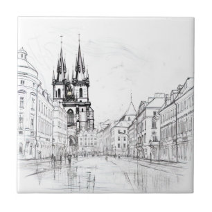 Azulejo De Cerâmica Vintage Prague