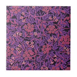 Azulejo De Cerâmica Vintage Purple Pink Jasmine por William Morris