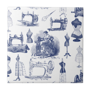 Azulejo De Cerâmica Vintage que Sewing Toile