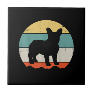 Azulejo De Cerâmica Vintage Retro Bulldog Gift Para Cão Pai Mãe