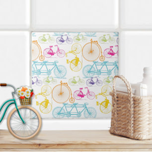 Azulejo De Cerâmica Vintage Retro Girly Bicycle Pattern Nurseror Decor