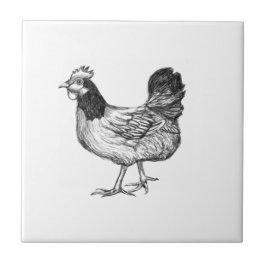Azulejo De Cerâmica Vintage Rooster