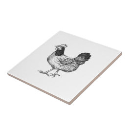 Azulejo De Cerâmica Vintage Rooster