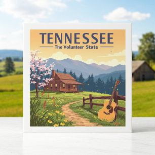 Azulejo De Cerâmica Vintage Tennessee