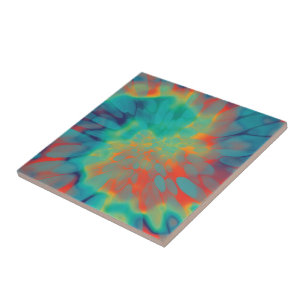 Azulejo De Cerâmica Vintage Tie-dye