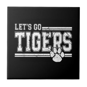 Azulejo De Cerâmica Vintage Tigers School Sports Name Retro