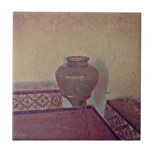 Azulejo De Cerâmica Vintage Vase
