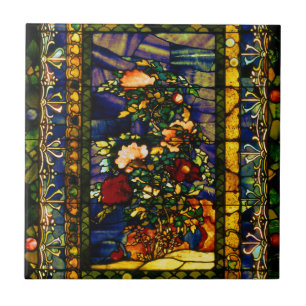 Azulejo De Cerâmica Vintage Vintage Vidro Arreativo Floral