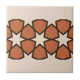 Azulejo De Cerâmica Vintagem Geométrica Arábica Quente Tonelada