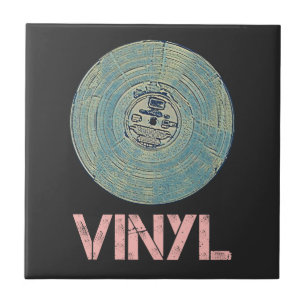 Azulejo De Cerâmica Vinyl Record Retro Disco Vintage Music Design