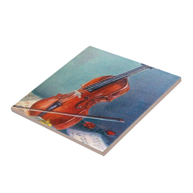 Azulejo De Cerâmica Violín/Violin (Lateral)