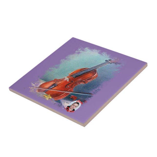 Azulejo De Cerâmica Violín/Violin (Lateral)