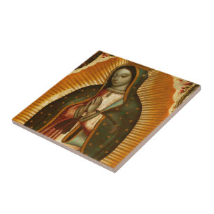 Azulejo De Cerâmica Virgem de Guadalupe Nossa Senhora Mãe Maria