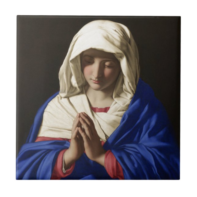 Azulejo De Cerâmica Virgem Maria (Frente)