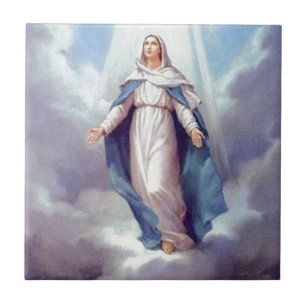 Azulejo De Cerâmica Virgem Maria
