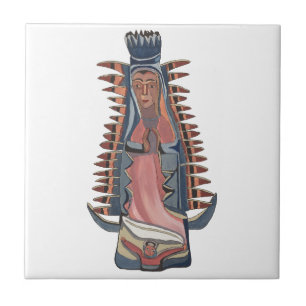 Azulejo De Cerâmica Virgem Maria Nossa Senhora de Guadalupe pintura