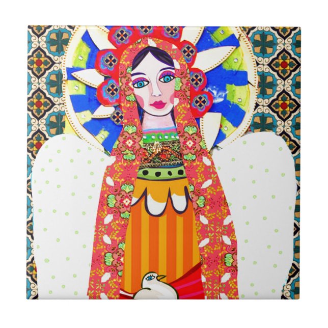 Azulejo De Cerâmica Virgin de Guadalupe (Frente)