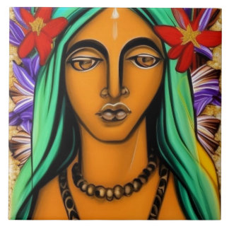 Azulejo De Cerâmica Virgin Mary