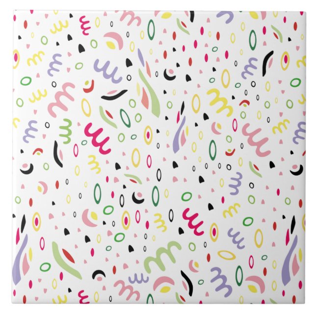 Azulejo De Cerâmica Vírus de verão. (Frente)