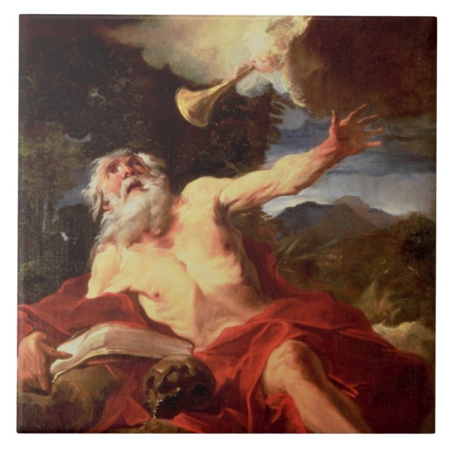 Azulejo De Cerâmica Visão de St Jerome (Frente)