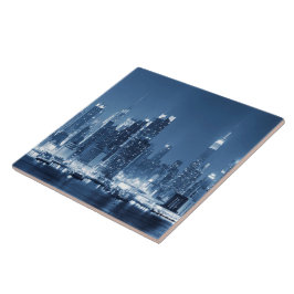 Azulejo De Cerâmica Visão Panorâmica do Skyline Manhattan