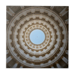 Azulejo De Cerâmica Visão Simétrica do Verme de um Grande Domo